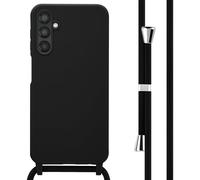 imoshion Coque en silicone avec cordon pour Samsung Galaxy A25 (5G) - Noir