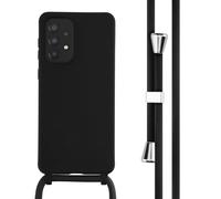 imoshion ?Coque en silicone avec cordon pour Samsung Galaxy A33 - Noir