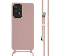 imoshion ?Coque en silicone avec cordon pour Samsung Galaxy A33 - Sand Pink