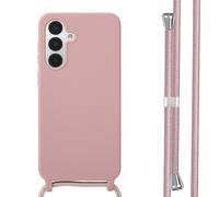imoshion imoshion Coque en silicone avec cordon pour Samsung Galaxy A36 Sand Pink Rose