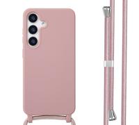 imoshion Coque en silicone avec cordon pour Samsung Galaxy S25 - Sand Pink