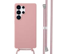 imoshion Coque en silicone avec cordon pour Samsung Galaxy S25 Ultra - Sand Pink