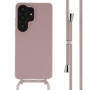 imoshion Coque en silicone avec cordon pour Samsung Galaxy S26 Ultra - Sand Pink