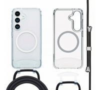 imoshion Coque MagSafe avec cordon amovible pour Samsung Galaxy S25 / S24 - Transparent