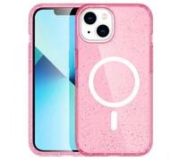 imoshion Coque Pailletée avec MagSafe pour Apple iPhone 14 - Paillettes Rose