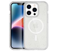 imoshion Coque Pailletée avec MagSafe pour Apple iPhone 14 Pro - Paillettes Transparent