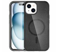 imoshion Coque Pailletée avec MagSafe pour Apple iPhone 15 - Glitter Noir
