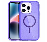 imoshion Coque Sparkle avec MagSafe pour Apple iPhone 14 Pro Max - Paillettes Violet