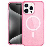 imoshion Coque Pailletée avec MagSafe pour iPhone 15 Pro - Paillettes Rose