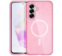 imoshion Coque Pailletée avec MagSafe pour Samsung Galaxy A56 - Paillettes Rose