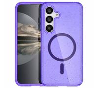 imoshion Coque Pailletée avec MagSafe pour Samsung Galaxy S24 - Paillettes Violet