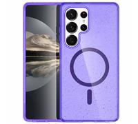 imoshion Coque Pailletée avec MagSafe pour Samsung Galaxy S24 Ultra - Paillettes Violet
