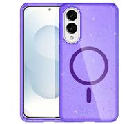 imoshion Coque Pailletée avec MagSafe pour Samsung Galaxy S25 Edge - Violet