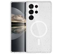 imoshion Coque Pailletée avec MagSafe pour Samsung Galaxy S25 Ultra - Paillettes Transparent