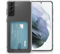 imoshion Coque silicone avec support de passe pour Samsung Galaxy S21 Plus - Transparent