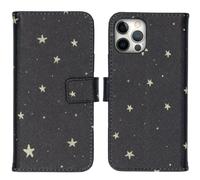 imoshion imoshion Design Softcase Bookcase iPhone 12 (Pro) Stars Gold Dorée