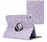 imoshion imoshion Coque tablette Design rotatif à 360° iPad 11 (2025) 11 pouces A16 / iPad 10 (2022) 10.9 pouces Lavender Flowers Multicolore