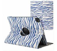 imoshion Coque tablette Design rotatif à 360° pour Apple iPad Air 13 pouces (2025) M3 / (2024) M2 - White Blue Stripes