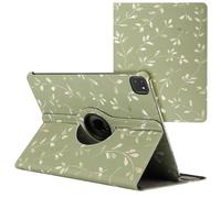 imoshion Coque tablette Design rotatif à 360° pour Apple iPad Pro 13 (2024) M4 - Green Flowers