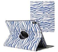 imoshion imoshion Coque tablette Design rotatif à 360° iPad Pro 13 (2025) M5 / (2024) M4 White Blue Stripes Multicolore