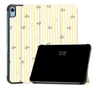 imoshion Coque tablette Design Trifold pour Apple iPad 11 (2025) 11 pouces A16 / iPad 10 (2022) 10.9 pouces - Garden Stripes
