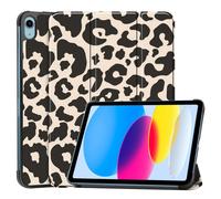 imoshion Coque tablette Design Trifold pour Apple iPad 11 (2025) 11 pouces A16 / iPad 10 (2022) 10.9 pouces - Leopard