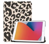 imoshion Coque tablette Design Trifold pour Apple iPad 9 (2021) 10.2 pouces / iPad 8 (2020) 10.2 pouces / iPad 7 (2019) 10.2 pouces - Leopard