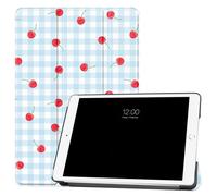 imoshion Coque tablette Design Trifold pour Apple iPad 9 (2021) 10.2 pouces / iPad 8 (2020) 10.2 pouces / iPad 7 (2019) 10.2 pouces - Cherry Check