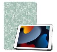 imoshion Coque tablette Design Trifold pour Apple iPad 9 (2021) 10.2 pouces / iPad 8 (2020) 10.2 pouces / iPad 7 (2019) 10.2 pouces - Botanica