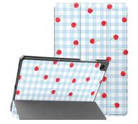 imoshion imoshion Coque tablette Design Trifold pour Samsung Galaxy Tab A11 Plus / A9 Plus Cherry Check Multicolore