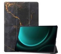 Coque tablette Design Trifold pour Samsung Galaxy Tab S10 Plus / Tab S9 FE Plus / Tab S9 Plus - Black Marble