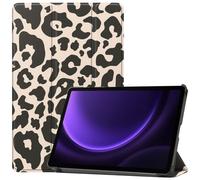 imoshion Coque tablette Design Trifold pour Samsung Galaxy Tab S9 11.0 pouces / S10 Lite / S10 FE / S9 FE 10.9 pouces - Leopard