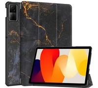 imoshion Coque tablette Design Trifold pour Xiaomi Redmi Pad SE - Black Marble