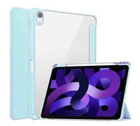 imoshion Coque tablette rigide Trifold pour Apple iPad Air 11 pouces (2026) M4 / (2025) M3 / (2024) M2 / Air 5 (2022) / Air 4 (2020) - Bleu clair