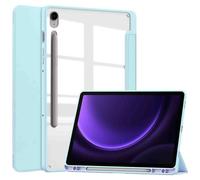 imoshion Coque tablette rigide Trifold pour Samsung Galaxy Tab S9 11.0 pouces / Tab S10 FE / S9 FE 10.9 pouces - Bleu clair