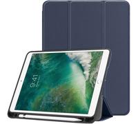 imoshion Coque tablette Trifold pour Apple iPad 6 (2018) 9.7 pouces / iPad 5 (2017) 9.7 pouces / Air 2 (2014)/Air 1 (2013) - Bleu foncé