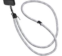 imoshion ?Cordon de téléphone universel taille unique - 10 mm d'épaisseur - Blanc / Noir