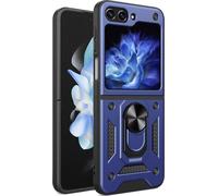 imoshion Couverture arrière robuste avec anneau pour le Samsung Galaxy Z Flip 5 - Bleu foncé