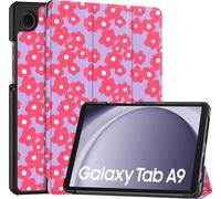 imoshion Design Bibliothèque pliante pour la Samsung Galaxy Tab A9 8.7 pouces - Dusty Rose Blossom