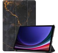 imoshion Design Bibliothèque pliante pour la Samsung Galaxy Tab S9 11.0 pouces - Marbre noir