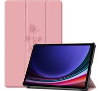imoshion Design Bibliothèque pliante pour la Samsung Galaxy Tab S9 11.0 pouces - Rose Floral