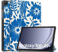 imoshion Design Bibliothèque pliante pour le Samsung Galaxy Tab A9 Plus - Carreaux de fleurs