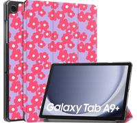 imoshion Design Bibliothèque pliante pour le Samsung Galaxy Tab A9 Plus - Dusty Rose Blossom