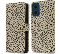 imoshion Design Bookcase voor de Motorola Moto G34 - Black And White Dots