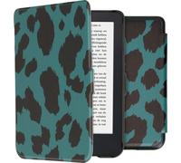 imoshion Design Slim Hard Case Bookcase for the Kobo Clara 2E / Tolino Shine 4 - Green Leopard