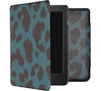 imoshion Design Slim Hard Case Bookcase for the Tolino Page 2 - Green Leopard