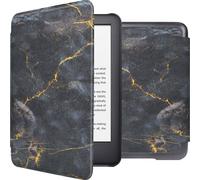 imoshion Design Slim Hard Case Bookcase voor de Amazon Kindle (2024) / Amazon Kindle (2022) 11th gen - Black Marble
