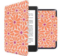 imoshion Design Slim Hard Case Sleepcover pour Kobo Nia - Orange Flowers Connect