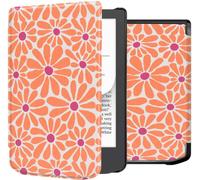 imoshion Design Slim Hard Case Bookcase voor de Pocketbook Verse Lite - Orange Flowers Connect