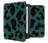imoshion Design Slim Hard Case Sleepcover pour Kobo Clara Colour / BW - Green Leopard